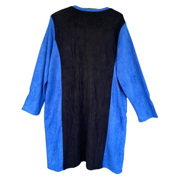 Toofan Faux Suede Color Block Dress NWT - Picture 2 of 5